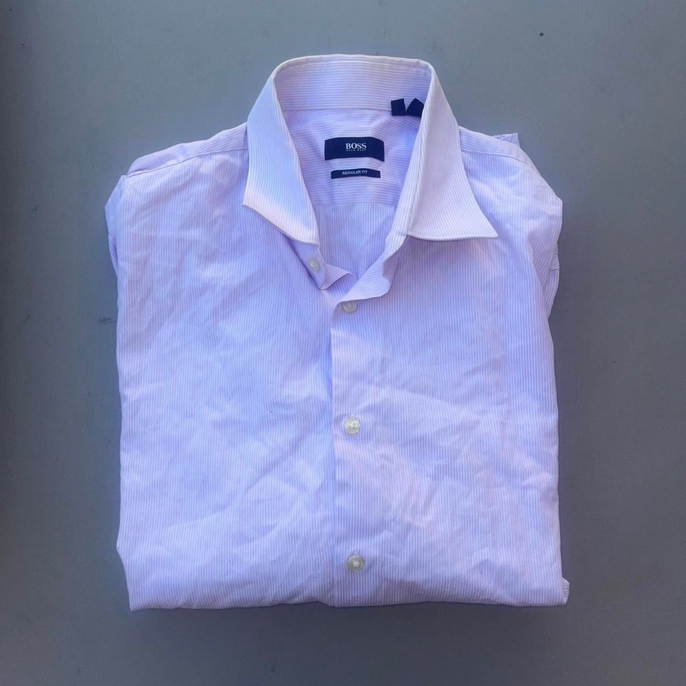 gorgeous HUGO BOSS long sleeve button up 100 percent cotton